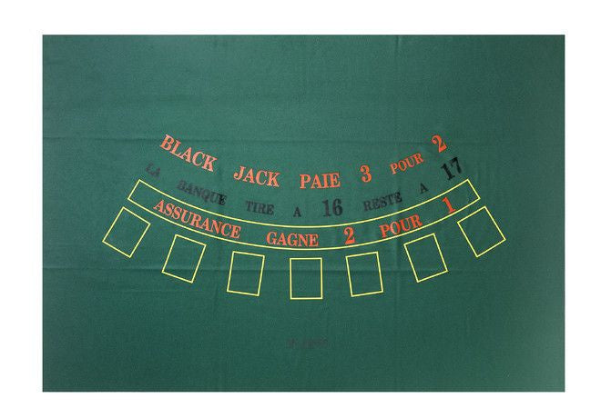 speelkleed Black Jack 90 x 130 cm wol groen