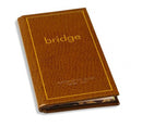 scoreboekje Bridge 70 pagina's leer bruin