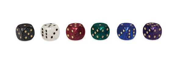 dobbelstenen gekleurd 22 mm 50 stuks