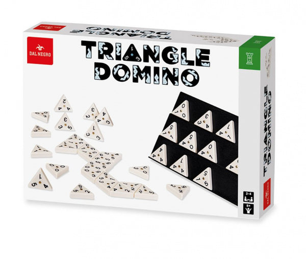 gezelschapsspel Triangle 3,5 cm wit/zwart 3-delig
