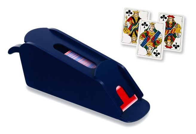kaartenhouder Sabot Blackjack 43 cm hout blauw 7-delig