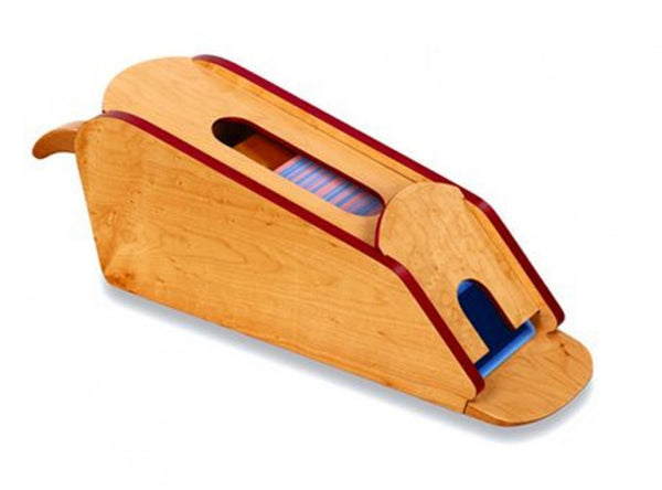 kaartenhouder Sabot Blackjack hout 43 cm blank/rood