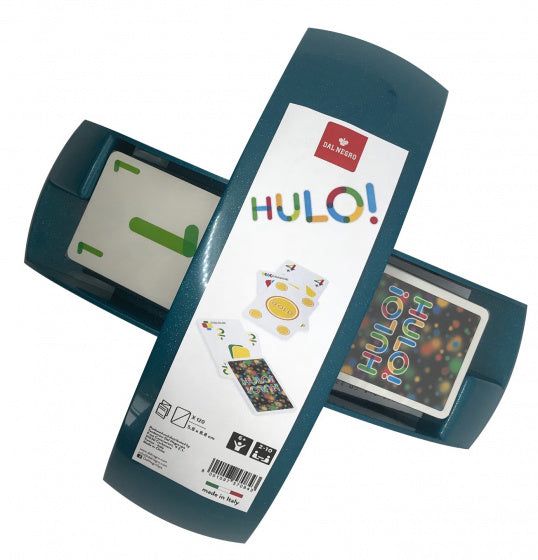 kaartspel met kaarthouder Hulo! 8,8 cm groen/wit