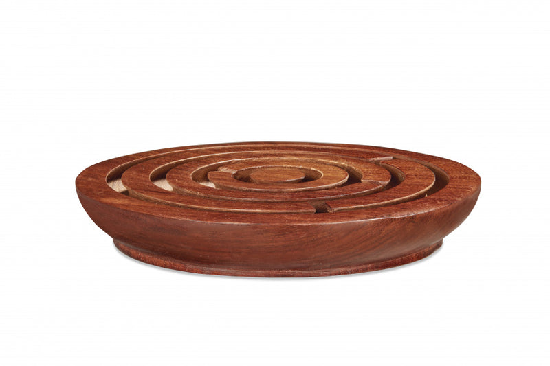 mini-labyrinth 15 cm hout bruin
