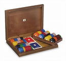 pokerset Venetië 29,5 x 23 x 5,5 cm hout bruin