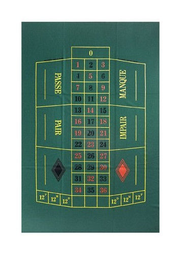 roulettekleed 60 x 100 cm wol groen