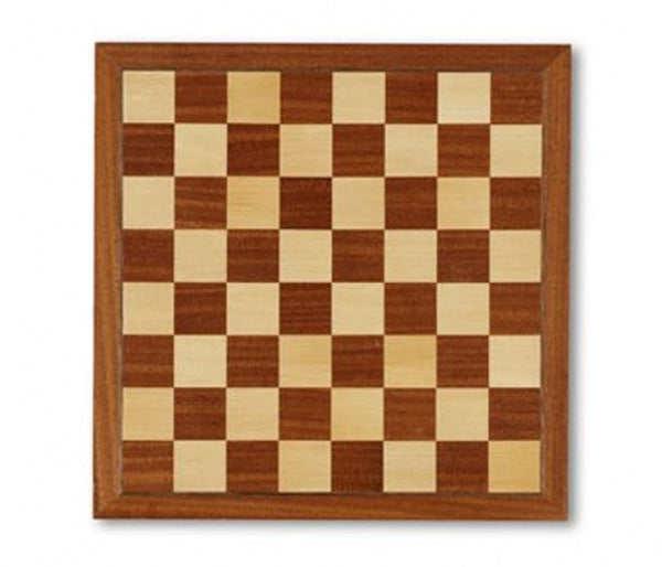 schaakbord met rand 31 x 31 cm hout bruin