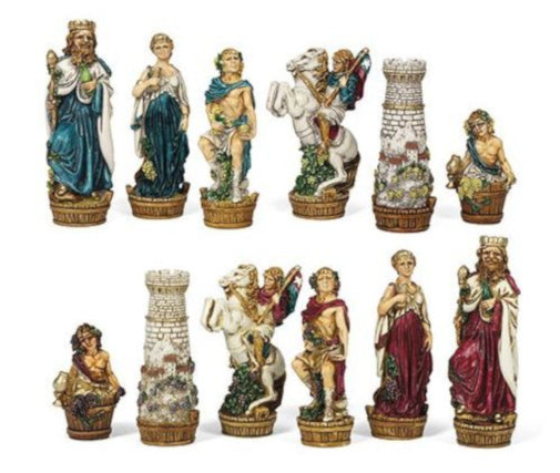 schaaksstukken Bacchus Big 118 mm hout 32-delig