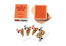 speelkaarten Black Jack 6,3 x 8,8 cm karton oranje