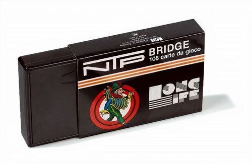 speelkaarten Bridge karton rood/blauw 2-delig
