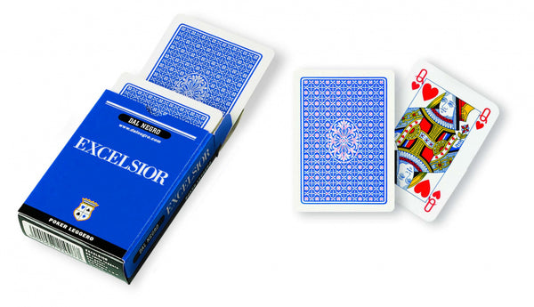 speelkaarten Excelsior A1 88 mm karton blauw 55-delig