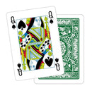 speelkaarten met bloemenpatroon Poker karton groen