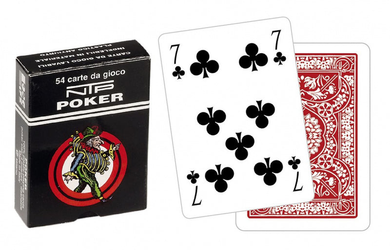 speelkaarten met bloemenpatroon Poker karton rood