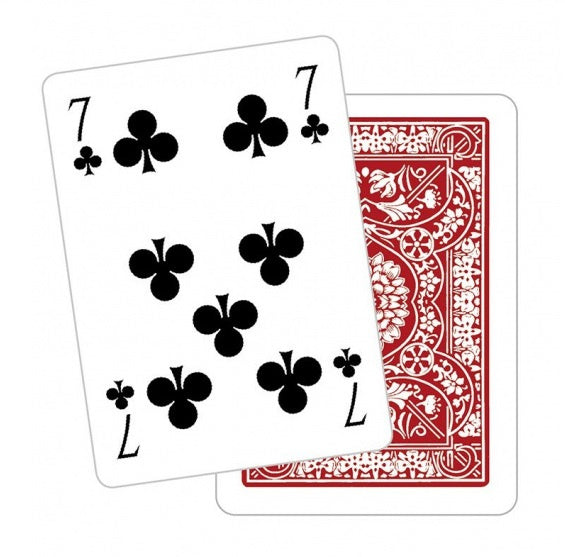 speelkaarten met bloemenpatroon Poker karton rood