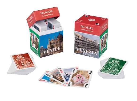 speelkaarten mini Souvenir Venezia karton 110-delig