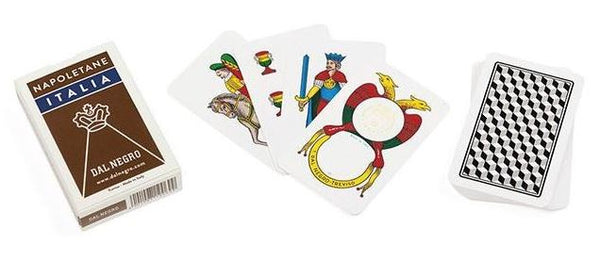 speelkaarten Napoletane 83,5 mm karton bruin 40-delig