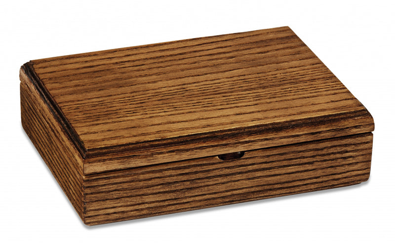 speelkaarthouder 24,5 x 14,5 cm hout bruin