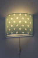 wandlamp Stars glow in the dark 31 cm E27 60W groen