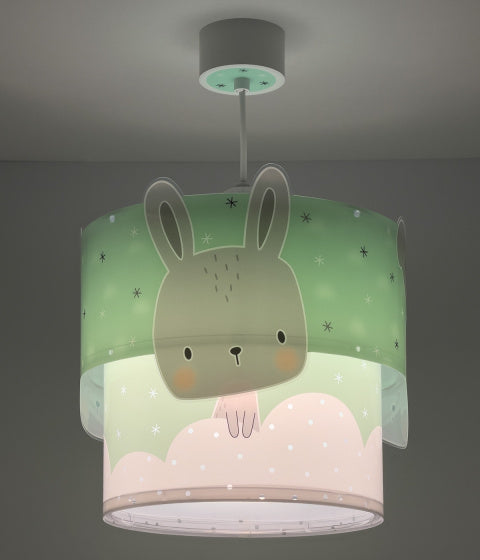 hanglamp Baby Bunny 26 x 40 cm E27 60W groen/grijs