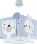 hanglamp Baby Jungle 24 x 43,5 cm E27 60W blauw/wit