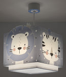 hanglamp Baby Jungle 24 x 43,5 cm E27 60W blauw/wit