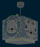 hanglamp Baby Jungle 24 x 43,5 cm E27 60W blauw/wit