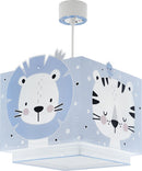 hanglamp Baby Jungle 24 x 43,5 cm E27 60W blauw/wit