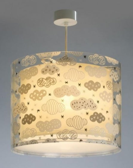 Dalber Hanglamp Wolken Grijs, 33cm