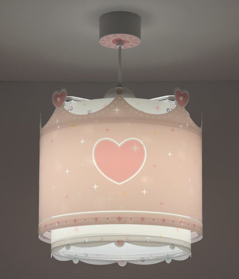 hanglamp Little Queen meisjes 26 x 40 cm E27 60W roze