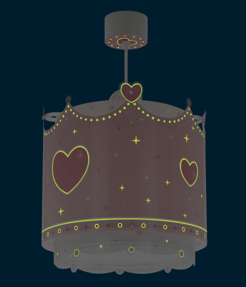 hanglamp Little Queen meisjes 26 x 40 cm E27 60W roze