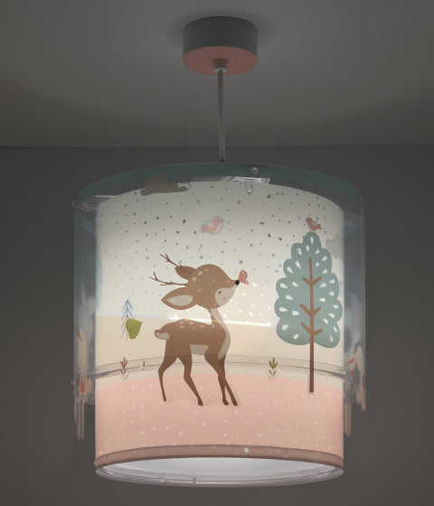 hanglamp Loving Deer 26 x 40 cm E27 60W wit/groen