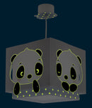 hanglamp Panda junior 24 x 43,5 cm E27 60W blauw/wit