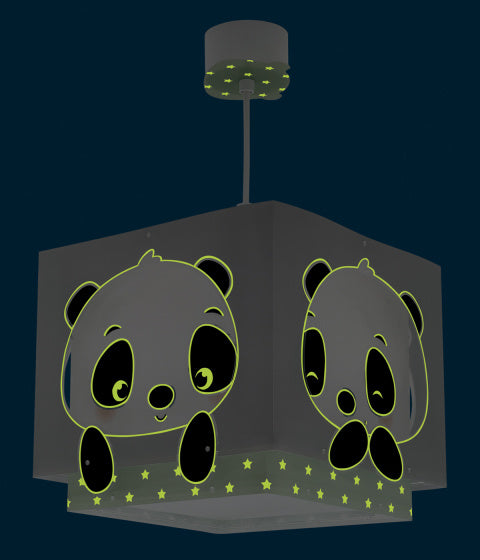 hanglamp Panda junior 24 x 43,5 cm E27 60W groen/wit