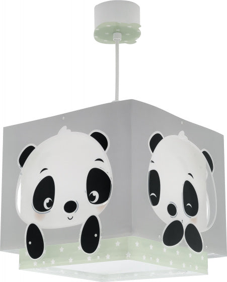 hanglamp Panda junior 24 x 43,5 cm E27 60W groen/wit
