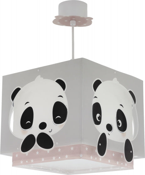 hanglamp Panda junior 24 x 43,5 cm E27 60W roze/wit