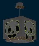 hanglamp Panda junior 24 x 43,5 cm E27 60W roze/wit