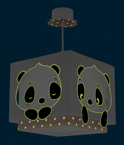 hanglamp Panda junior 24 x 43,5 cm E27 60W roze/wit