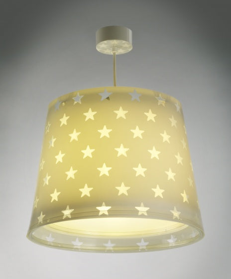 Dalber Hanglamp Sterren Glow in the Dark Grijs, 33cm