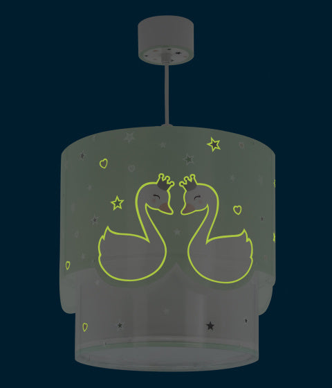 hanglamp Sweet Love 26 x 40 cm E27 60W groen/wit