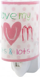 nachtlamp Mum 13 cm roze