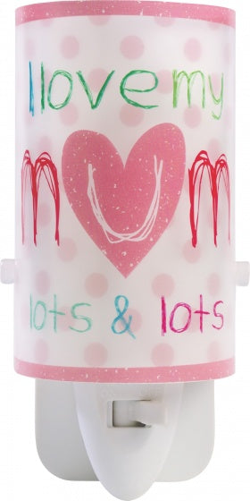 nachtlamp Mum 13 cm roze