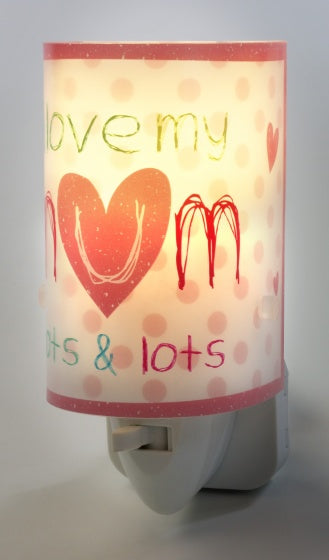 nachtlamp Mum 13 cm roze