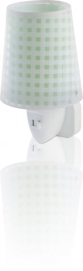 nachtlamp Vichy 14 cm groen