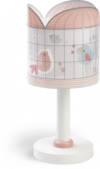 tafellamp Little Birds meisjes 32,4 cm E14 40W roze