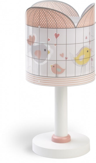 tafellamp Little Birds meisjes 32,4 cm E14 40W roze