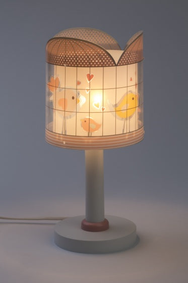 tafellamp Little Birds meisjes 32,4 cm E14 40W roze