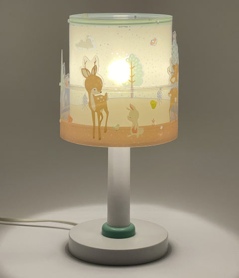 tafellamp Loving Deer 30 cm E14 40W wit/groen/bruin