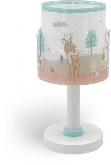 tafellamp Loving Deer 30 cm E14 40W wit/groen/bruin