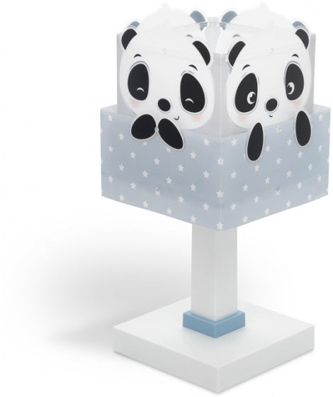 tafellamp Panda junior 30,5 cm E14 40W blauw/wit