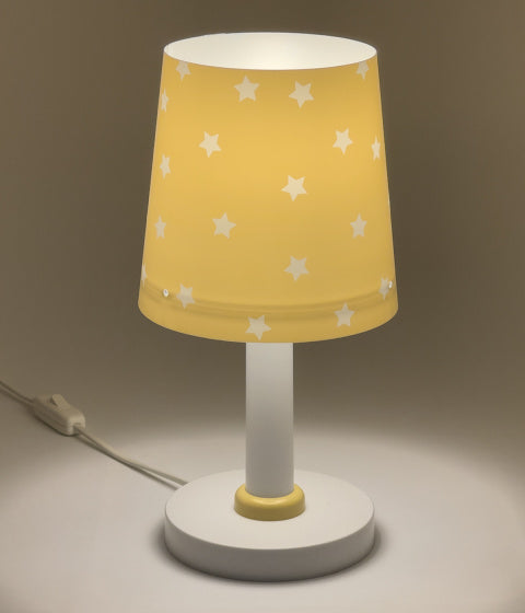 tafellamp Star Light junior 30 cm E14 40W geel/wit